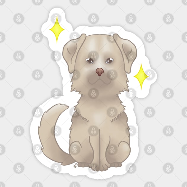 Light Labrador retriever Sticker by LemonFur